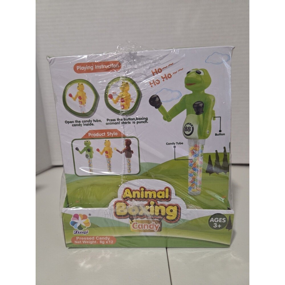 Juai Animal Boxing Pressed Candy Strawberry 12-Pack 96g Box 8g Serving